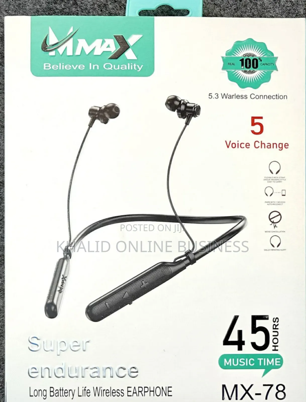 Mmax Voice Change Neckband Mx 78 6 Month Warranty