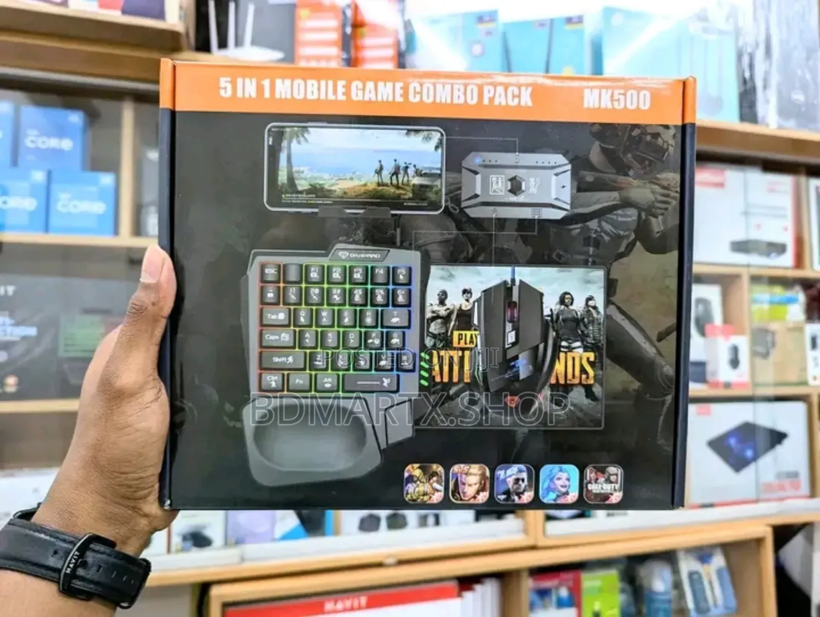 5 in 1 Mobile Game Combo Pack ( Phone Mouse Keyboard)