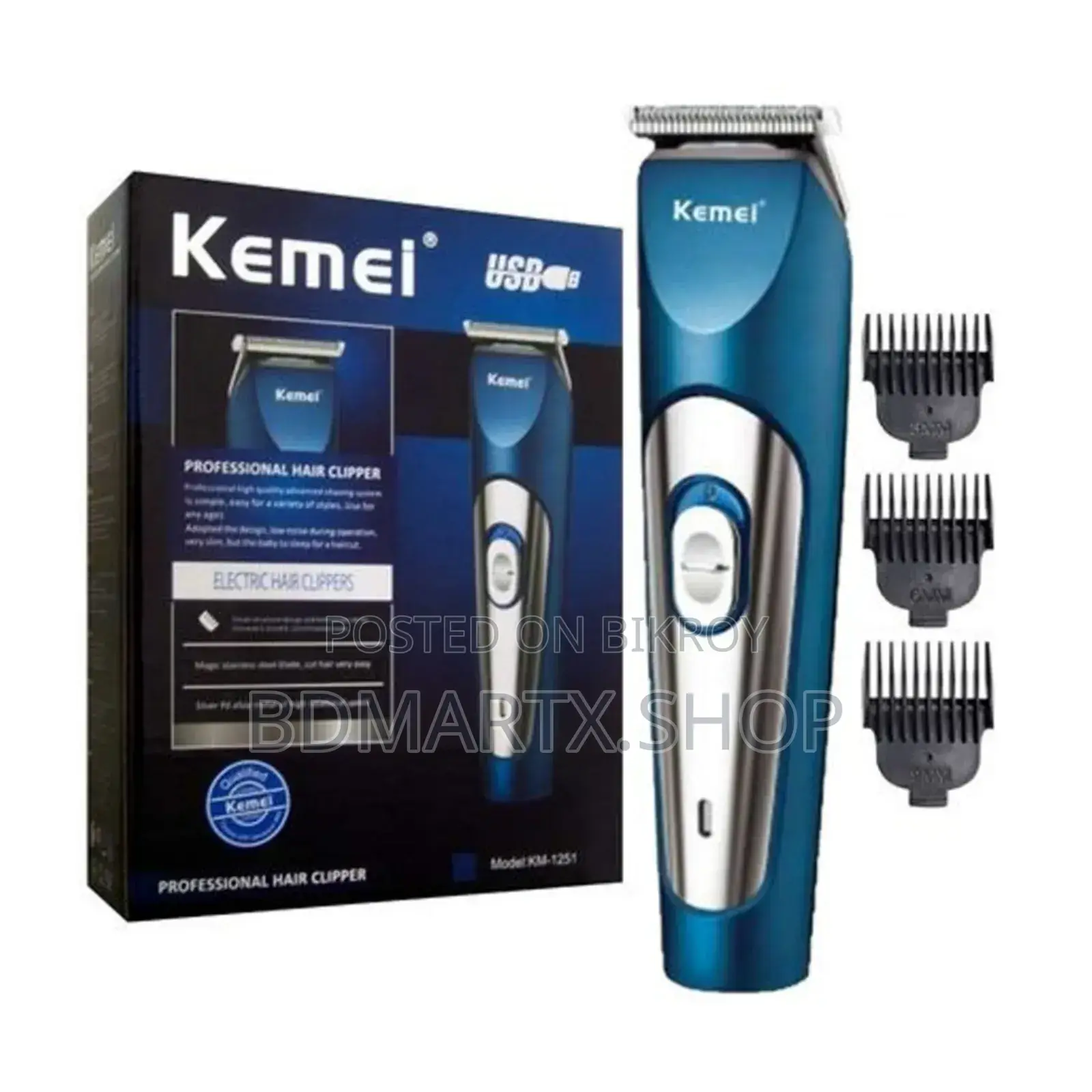 Kemei KM-1251 Professional Hair Clipper Trimmer