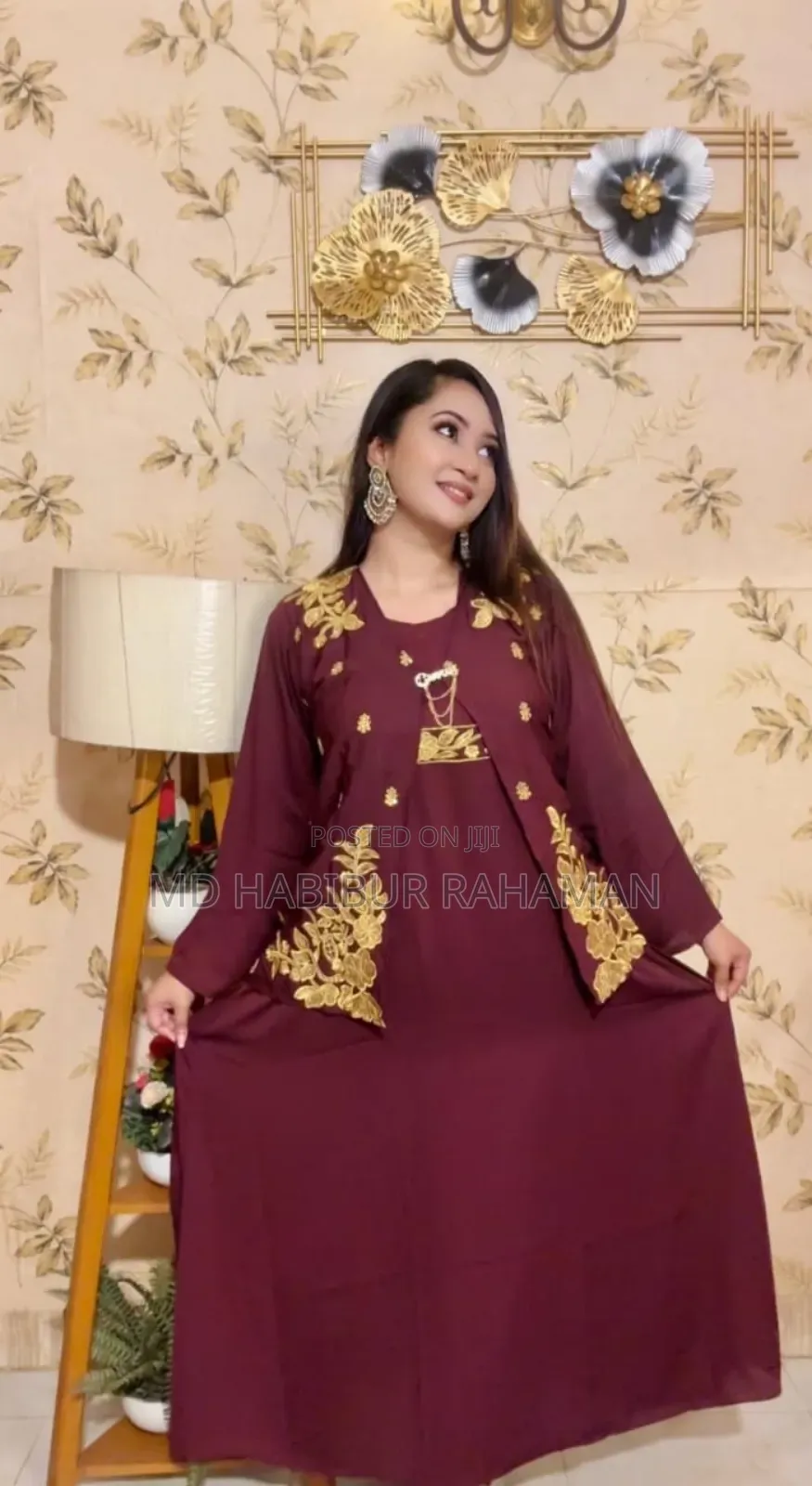 Georgette Long Koti Gown