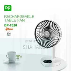 Photo - Dp 7626 (Rechargeable Portable Usb Fan With Led Light)