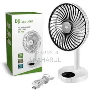 Dp 7626 (Rechargeable Portable Usb Fan With Led Light)