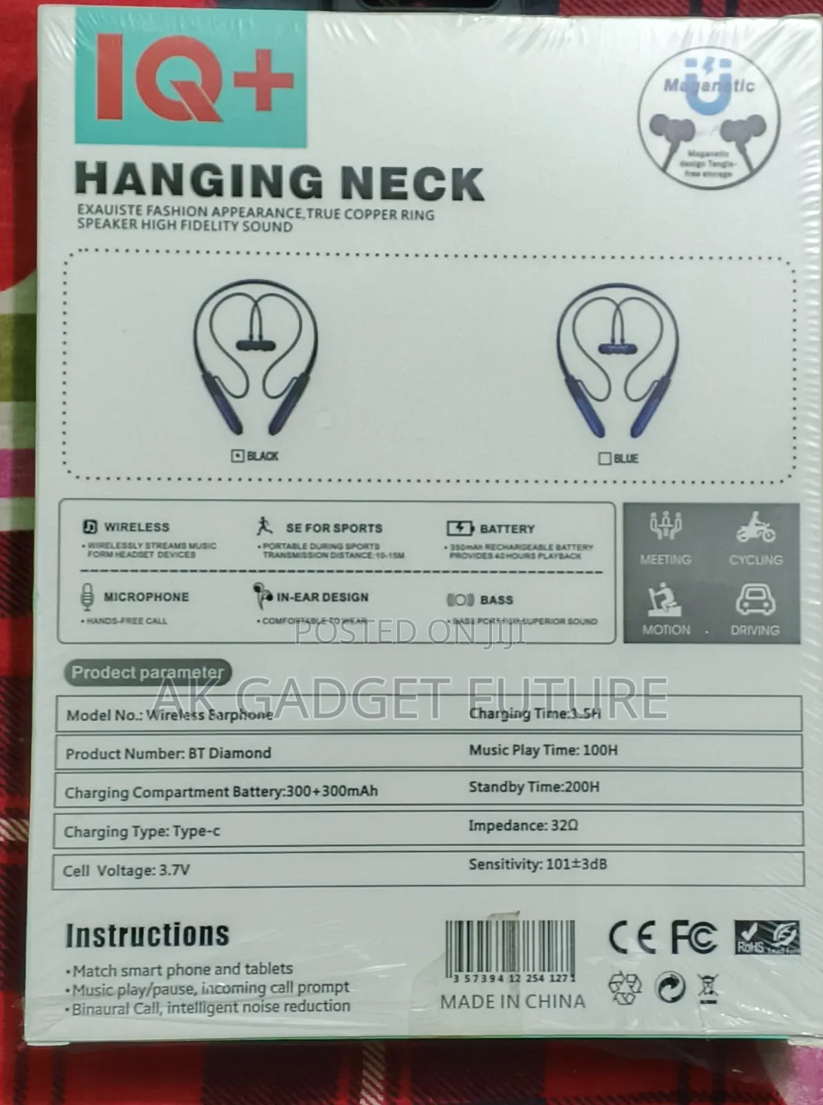 Iq+ Bt Diamond Wireless Neckband