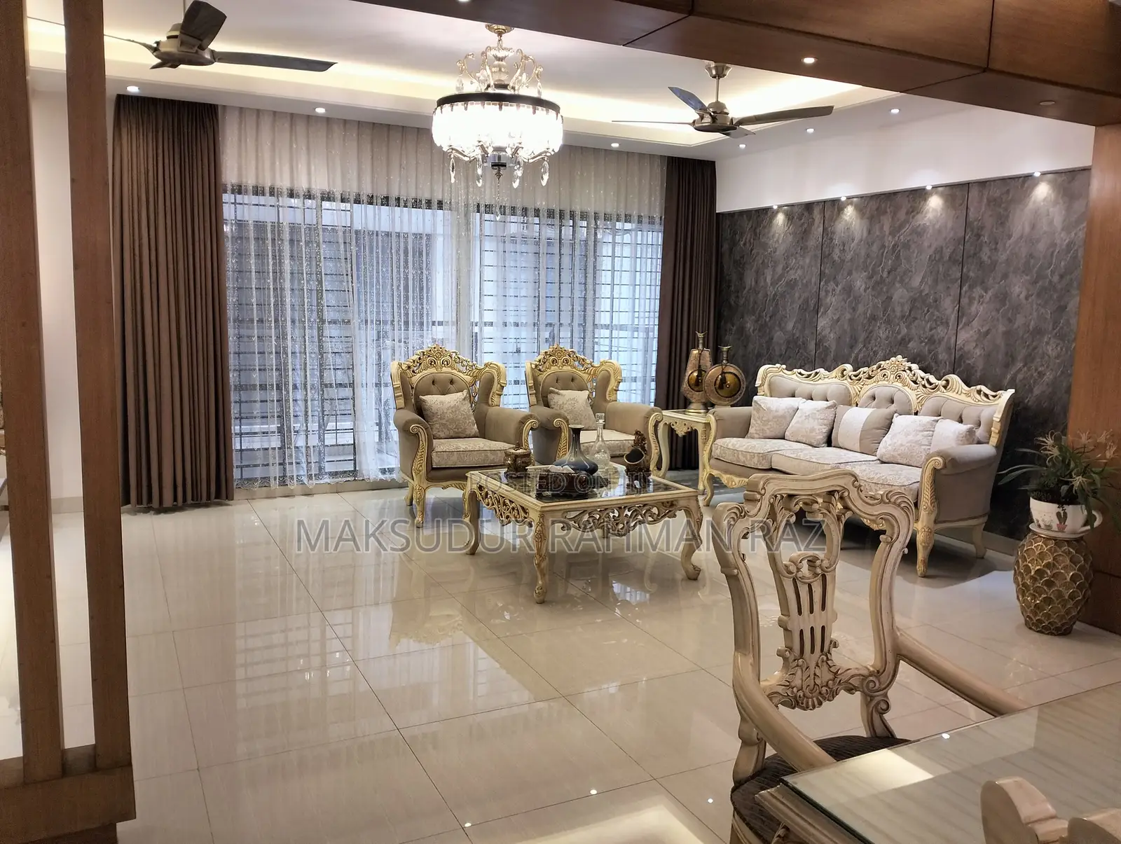 Furnished 4bdrm Apartment in Royal Palace, Uttara for Rent