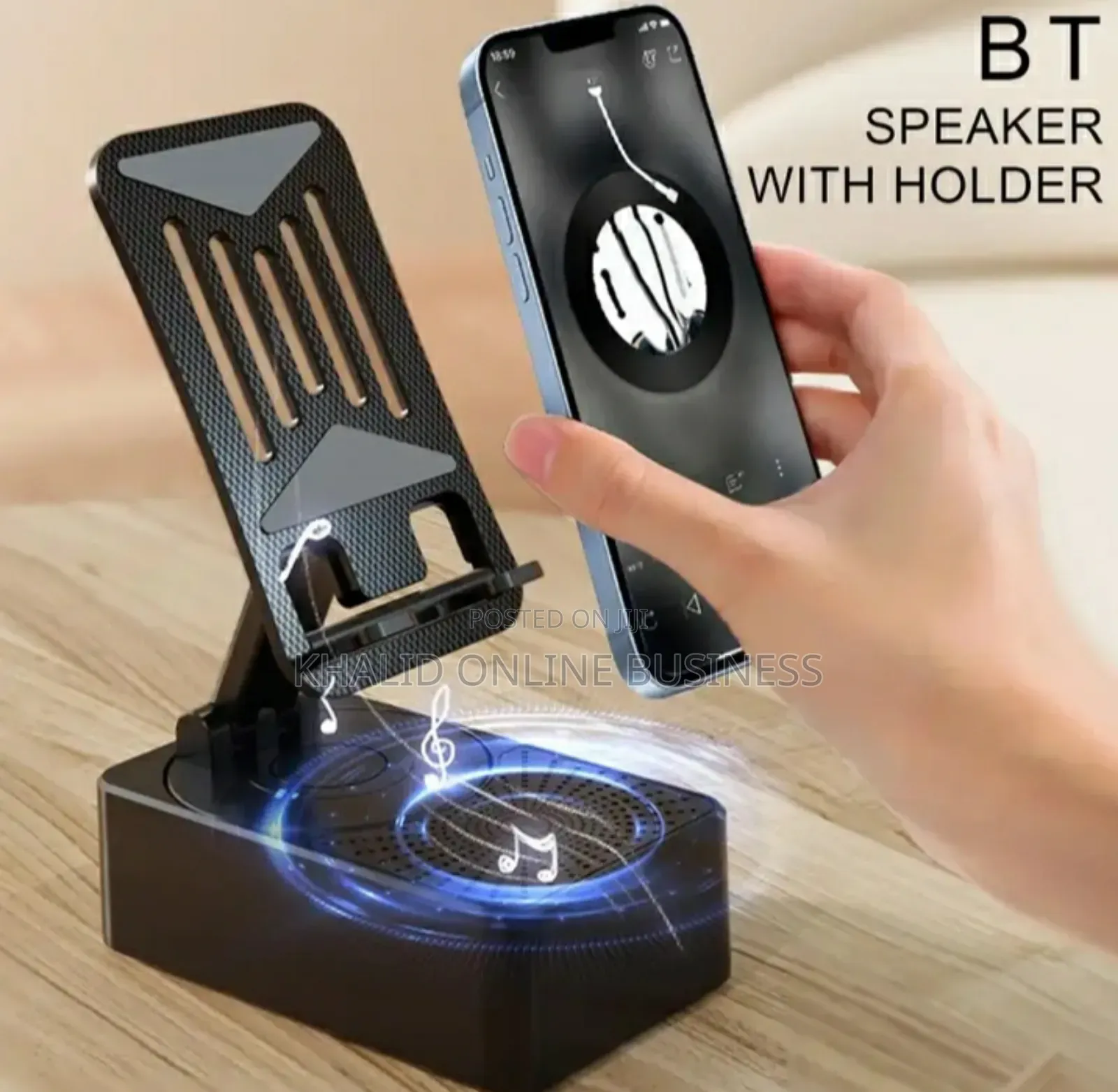 Phone Holder With Bluetooth Speaker Paower Ba কোড ৬৫