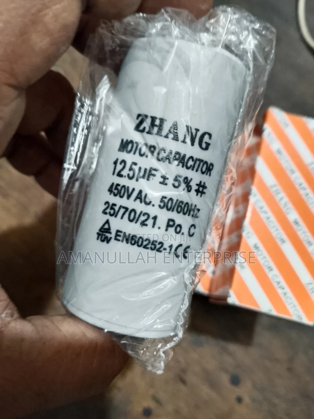 Motor Capacitor 12.5μf ±5%, 450v