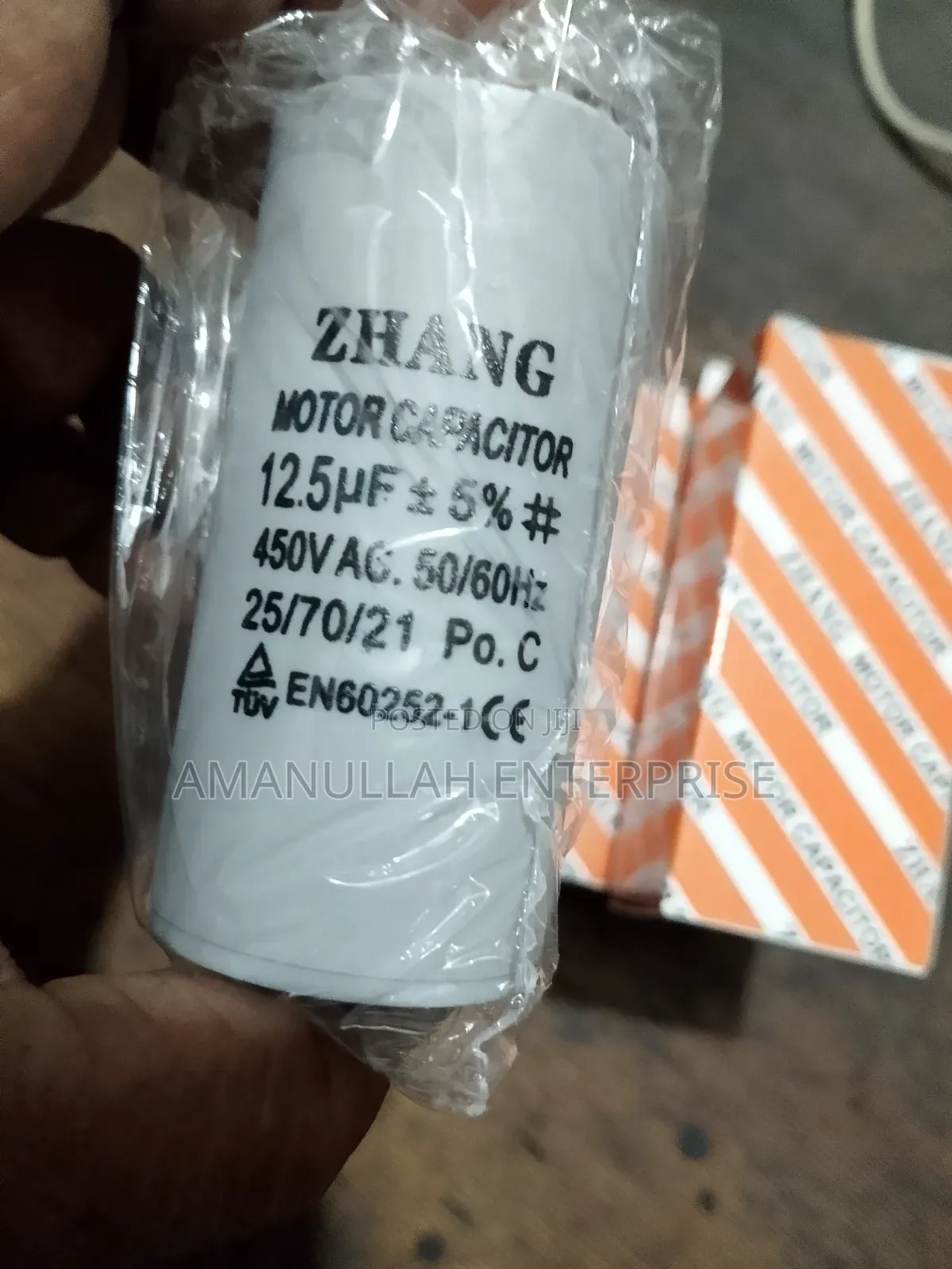 Motor Capacitor 12.5μf ±5%, 450v