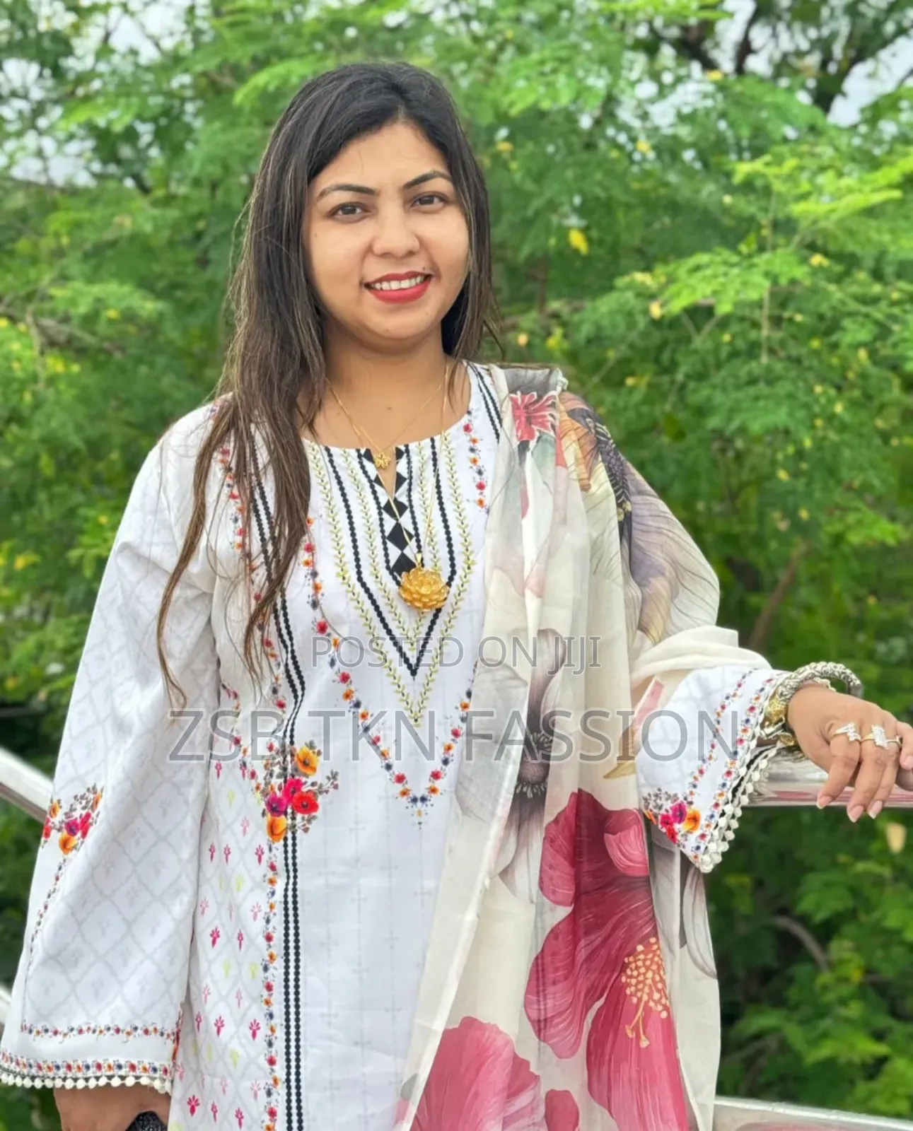 Digital Print Three Piece GJF Fcub Zyv