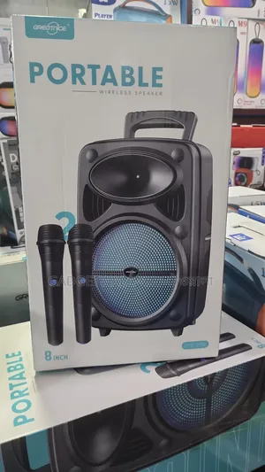 Photo - GTS-2385 Portable Bluetooth Speaker With Dual Wireless Mic (8 Inch)