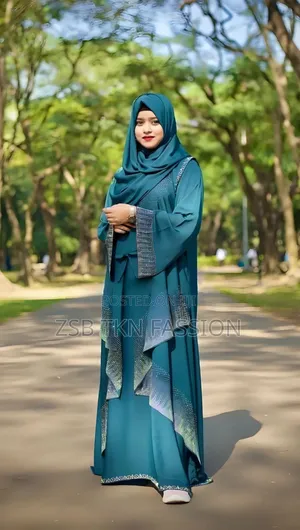 Photo - Premium Stone Borka With Hijab Gduh DGGH CHVGH