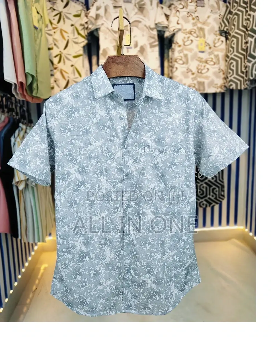 Pure Cotton Half Sleeve Print Shirt Fyhtr HGRR