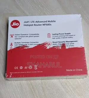 Photo - Jio Mf680s 4g Lte Mobile Wifi Hotspot – Portable Router All Sims |