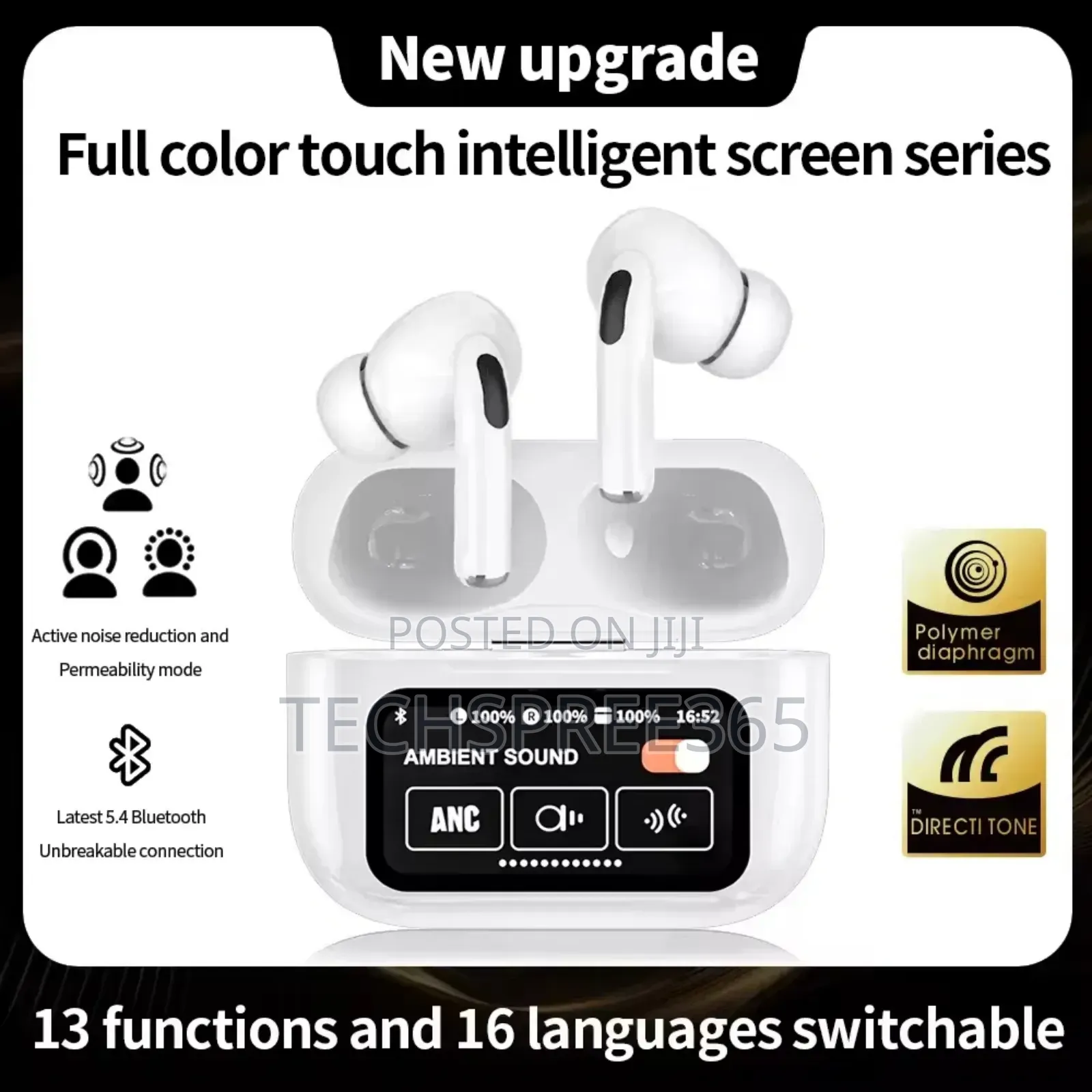 Airpods A9 Pro With Digital Display Premium Quality