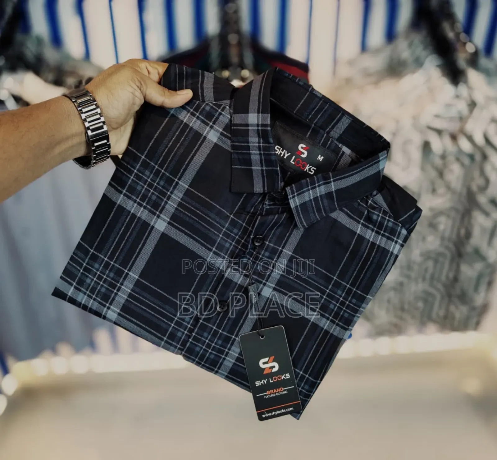 Shy Looks Pure Cotton Full Sleeve Check Shirt for Men's