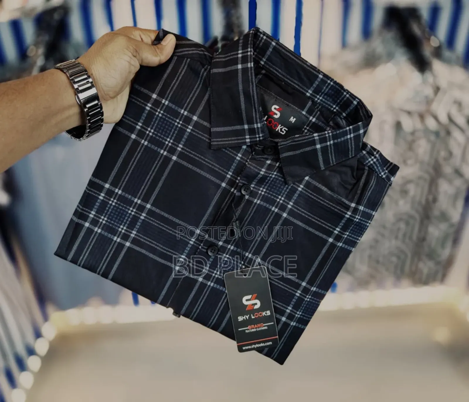 Shy Looks Pure Cotton Full Sleeve Check Shirt for Men's