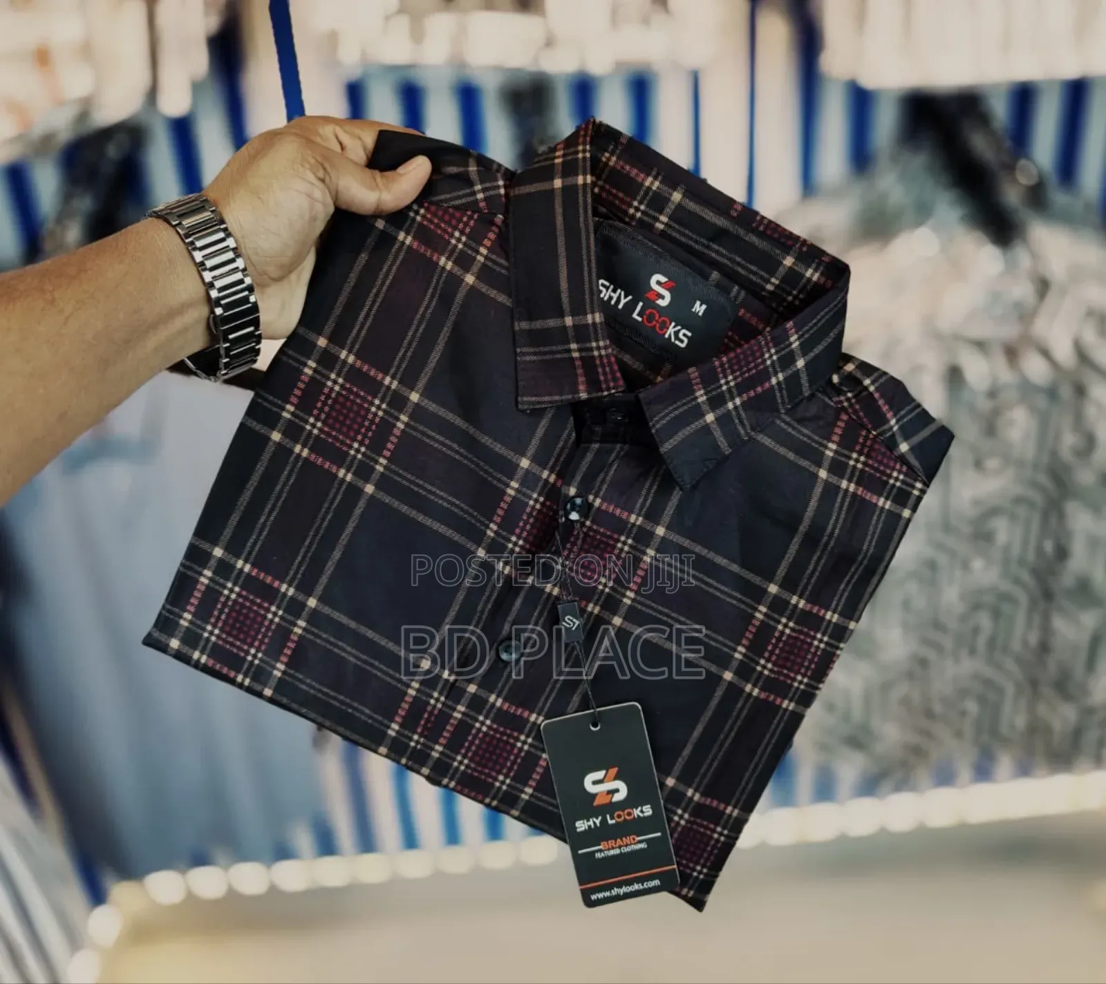 Shy Looks Pure Cotton Full Sleeve Check Shirt for Men's