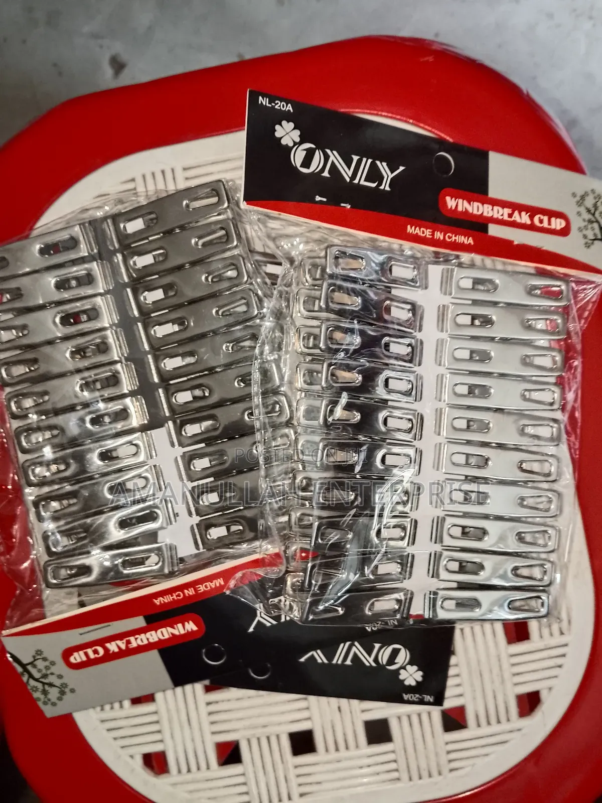 -"Windbreak Clip" Stainless Steel Clothespins, Also Known as Clothes.