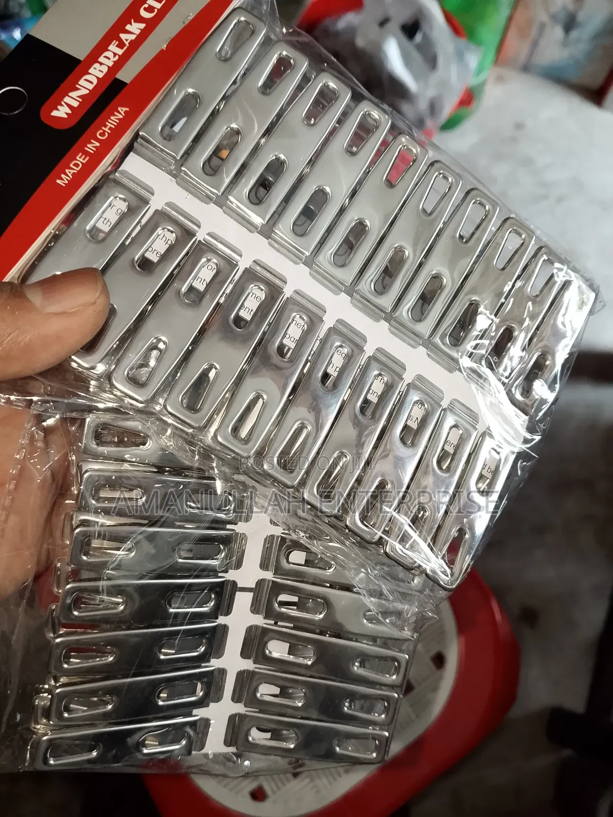 -"Windbreak Clip" Stainless Steel Clothespins, Also Known as Clothes.