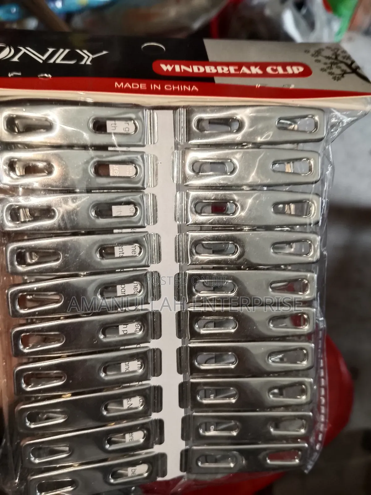 -"Windbreak Clip" Stainless Steel Clothespins, Also Known as Clothes.