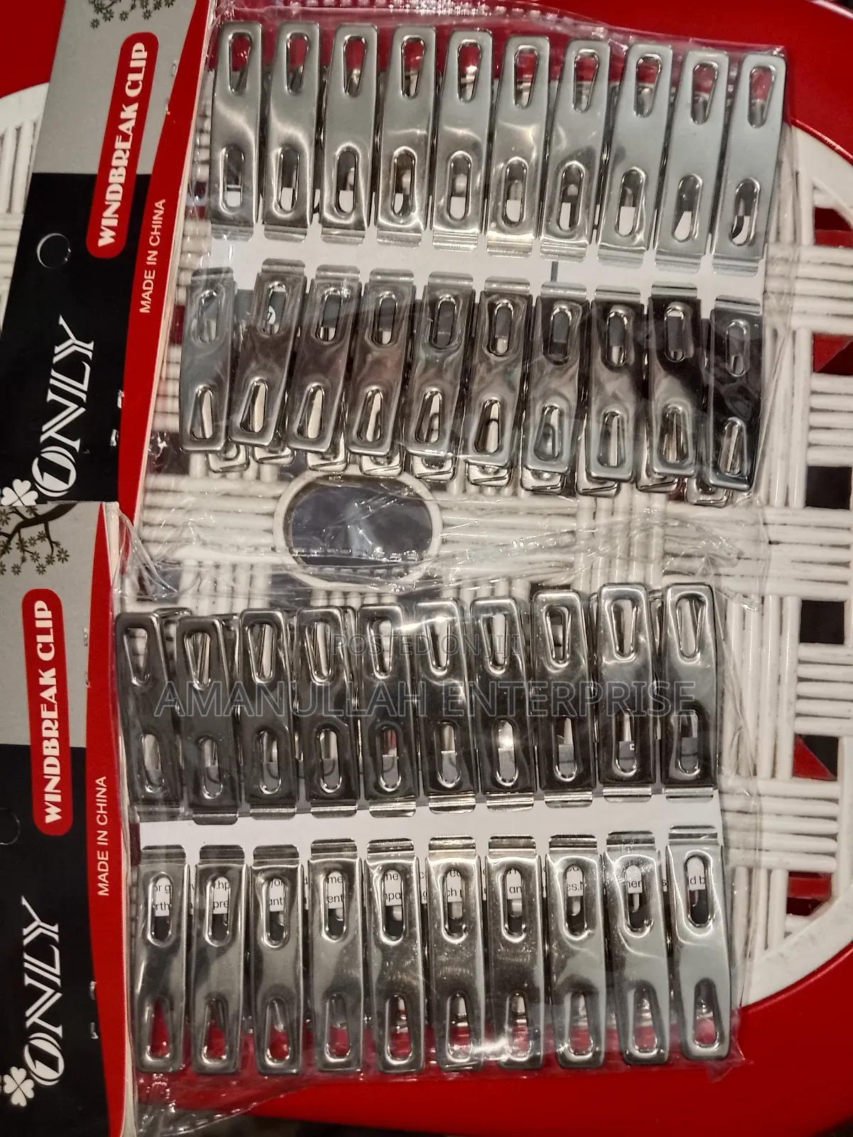 -"Windbreak Clip" Stainless Steel Clothespins, Also Known as Clothes.