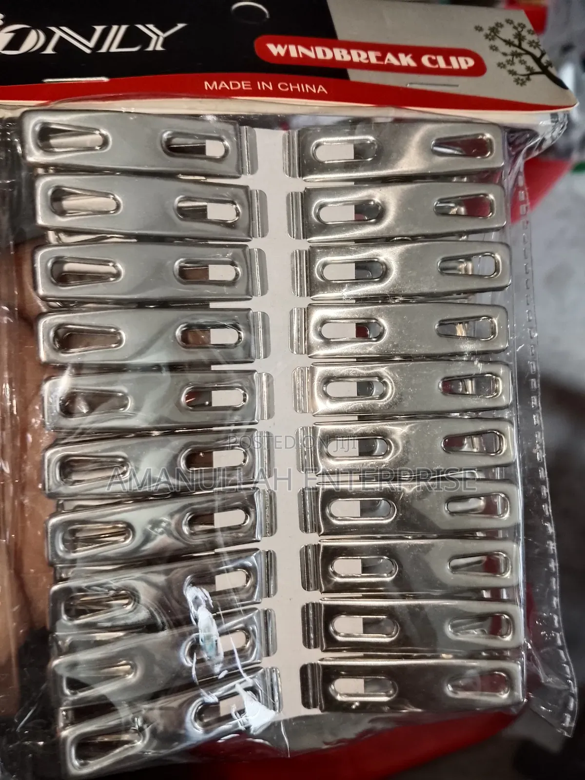 -"Windbreak Clip" Stainless Steel Clothespins, Also Known as Clothes.