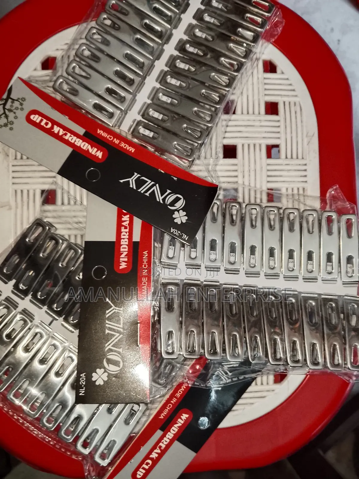 -"Windbreak Clip" Stainless Steel Clothespins, Also Known as Clothes.