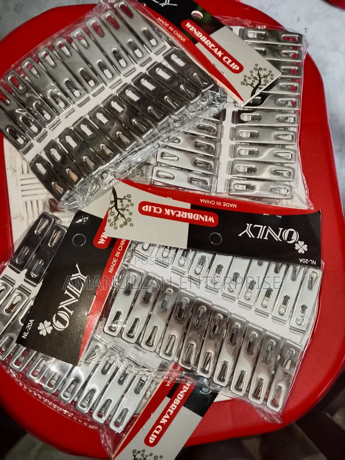 -"Windbreak Clip" Stainless Steel Clothespins, Also Known as Clothes.