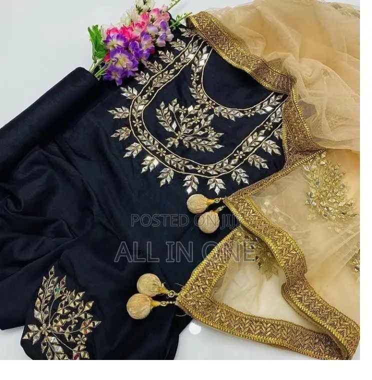 Dollar and Embroidery Work 3 Pis