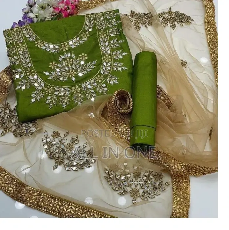 Dollar and Embroidery Work 3 Pis