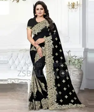 Indian Georgette Saree With Blouse HDGG Xvyvj