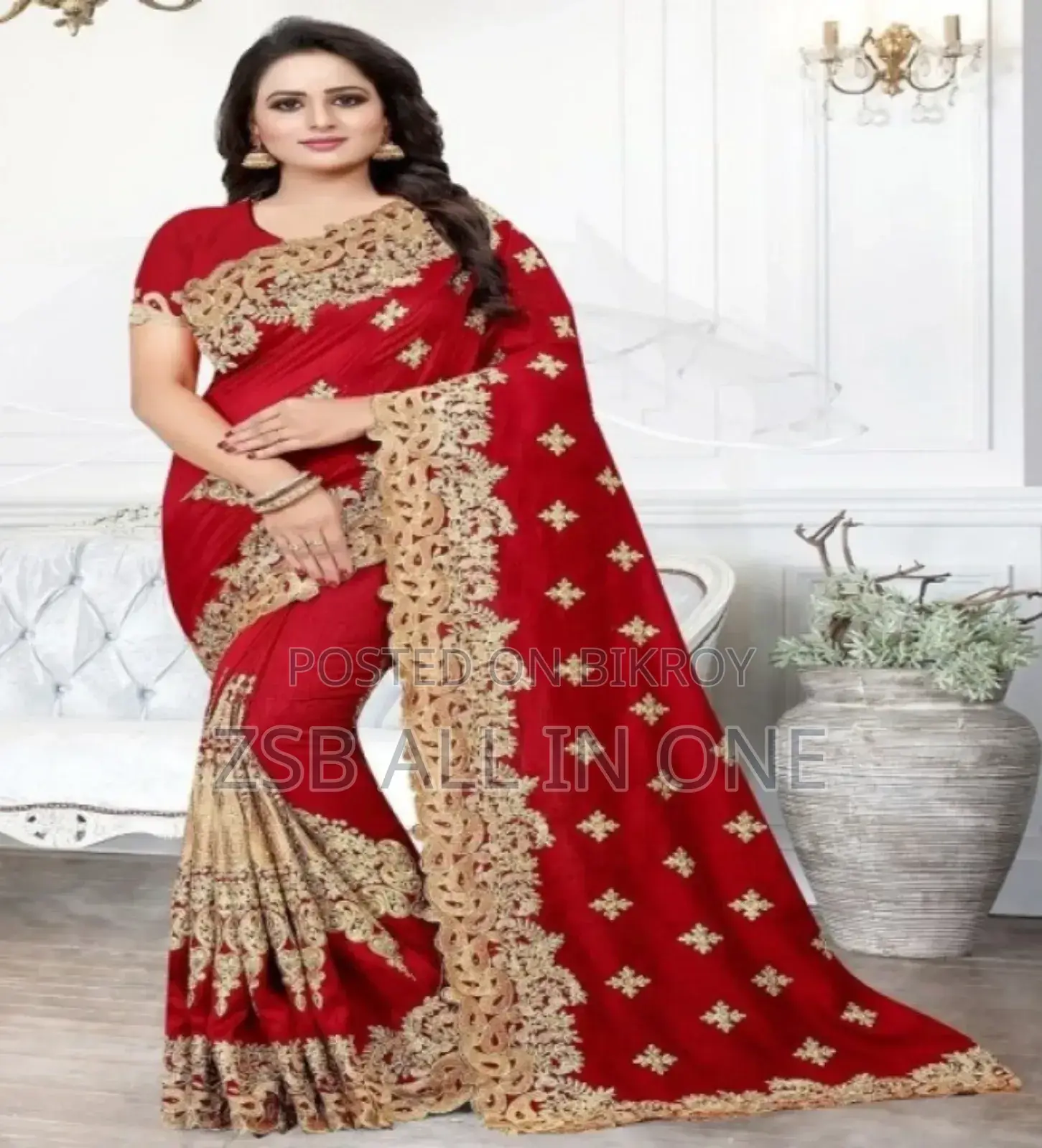 Indian Georgette Saree With Blouse HDGG Xvyvj