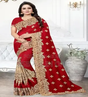 Indian Georgette Saree With Blouse HDGG Xvyvj