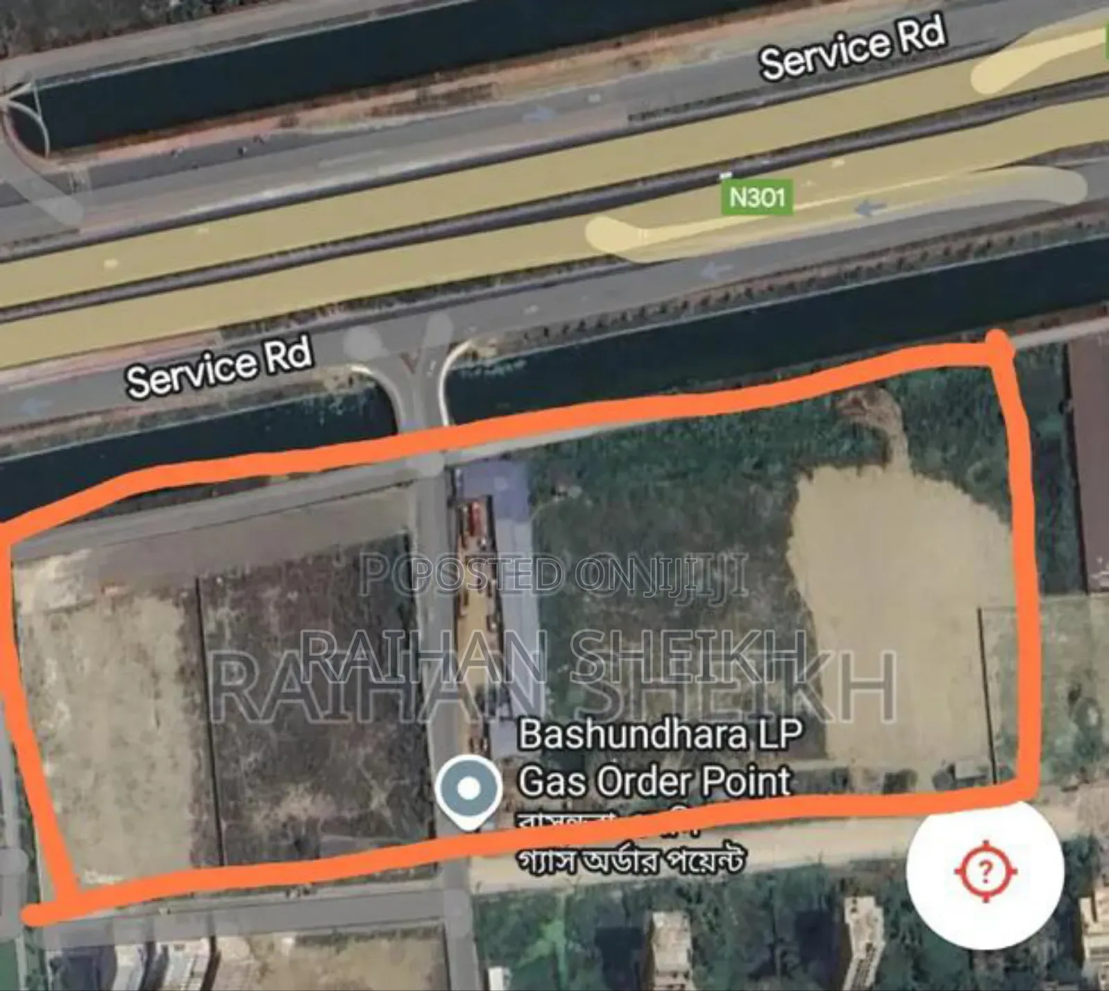 300 Feet Road Side Land, Bashundhara Entry Way Land!
