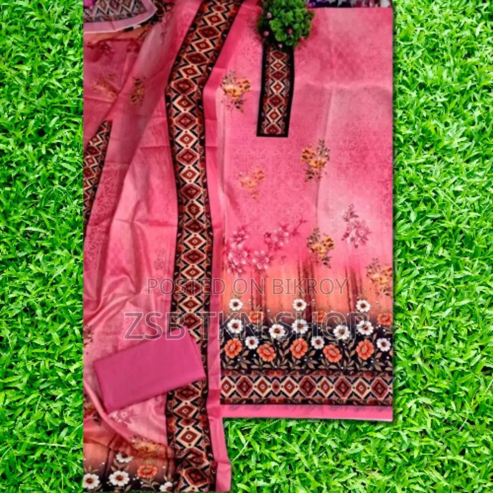 Dubai Silk Print Three Piece New Update