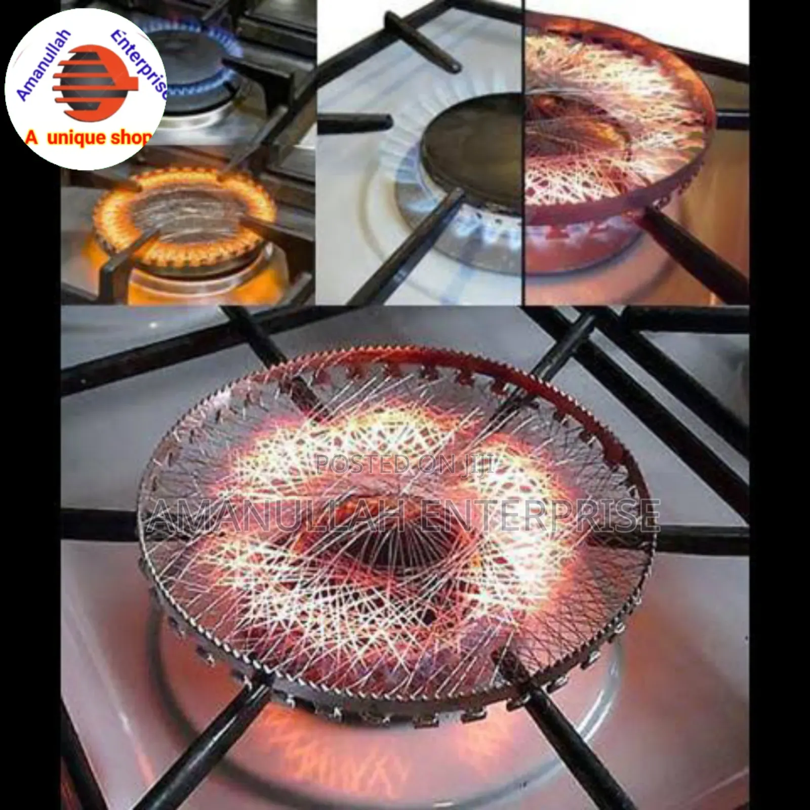 Gas Saving Net Designed to Be Used With Gas Stoves.