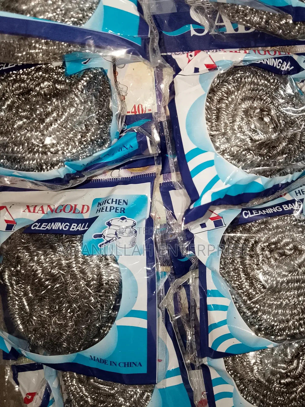 Stainless Steel Cleaning Ball, Also Known as a Scourer or Scrubber,