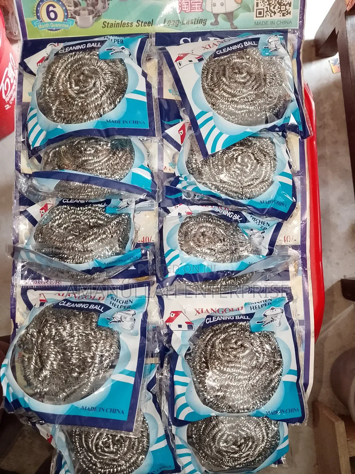 Stainless Steel Cleaning Ball, Also Known as a Scourer or Scrubber,