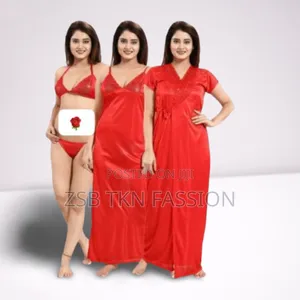 Photo - Stylish 4 Part Nighty Dress for Ladies