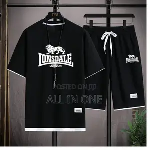 Photo - Half Pent T-Shirt Combo Set for Man (02 PCS Set) Fyh Yhgyhg