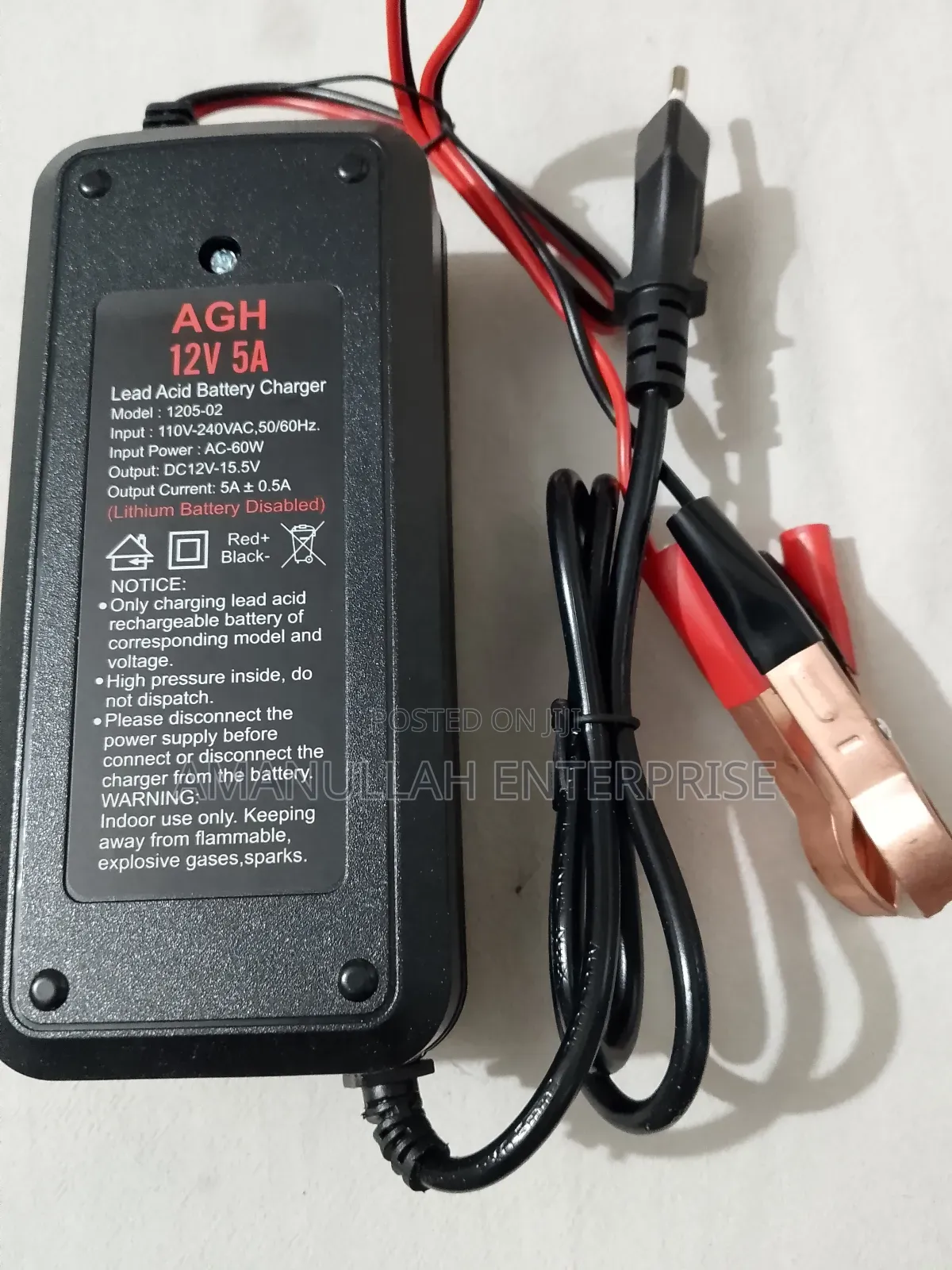 12v 5a Battery Charger for 12v 4a to 60a Lead Acid Battery.