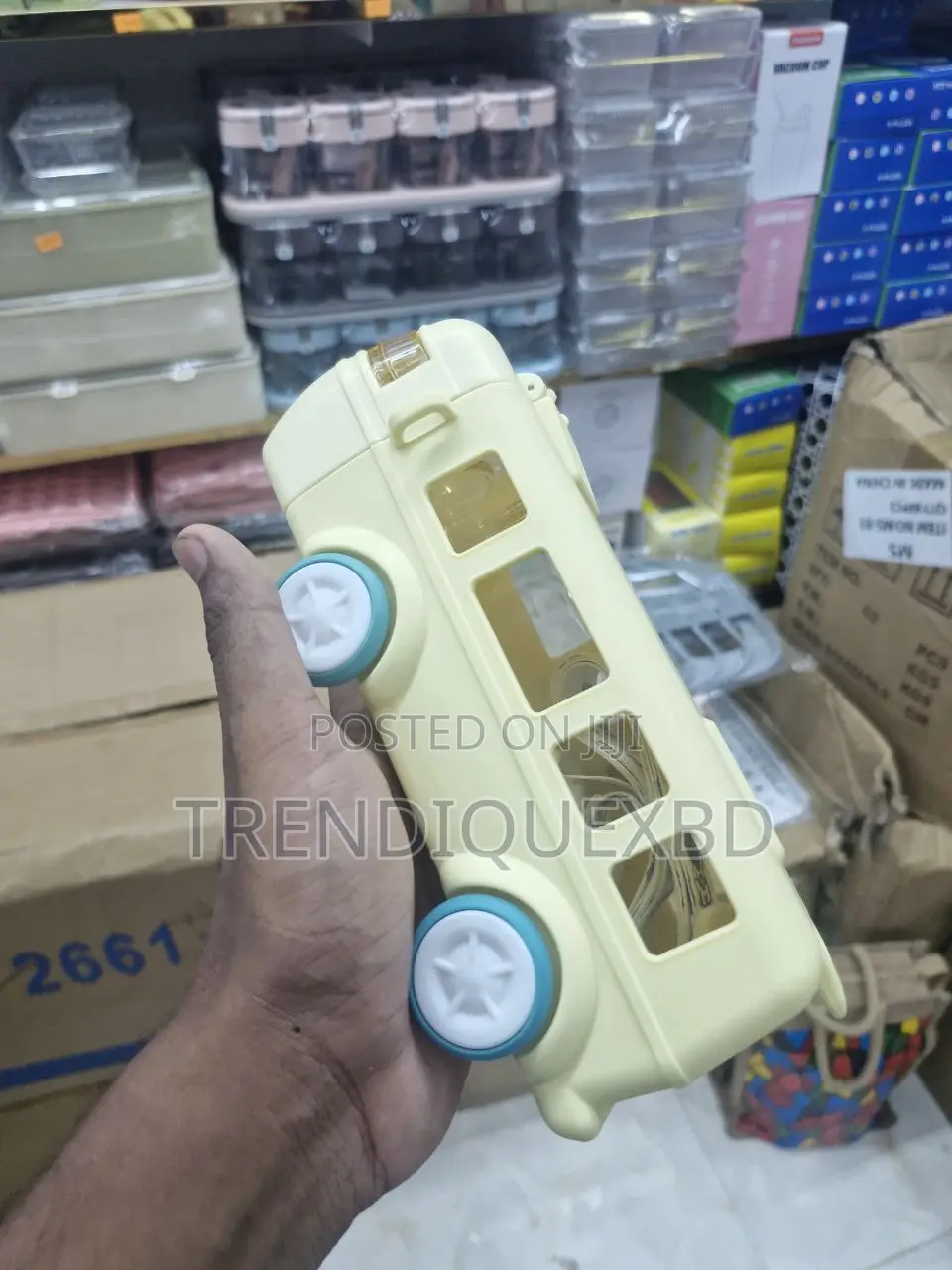 Water Pot Bus – Kids Toy Style 500ml Water Bottle With Strap