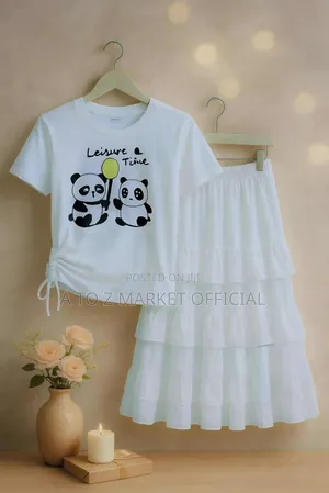 Photo - Skirt and Drop Shoulder Set