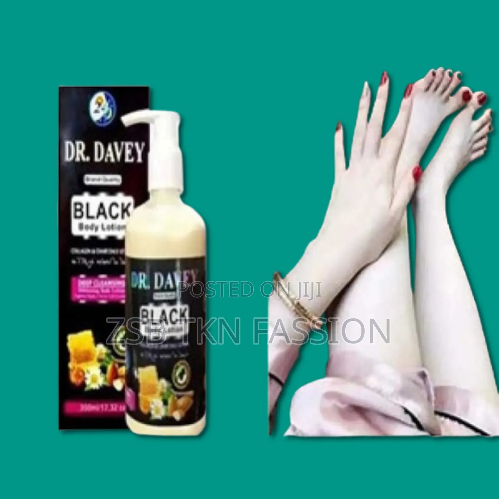 Dr Davey Black Body Lotion 350ml DGVHV