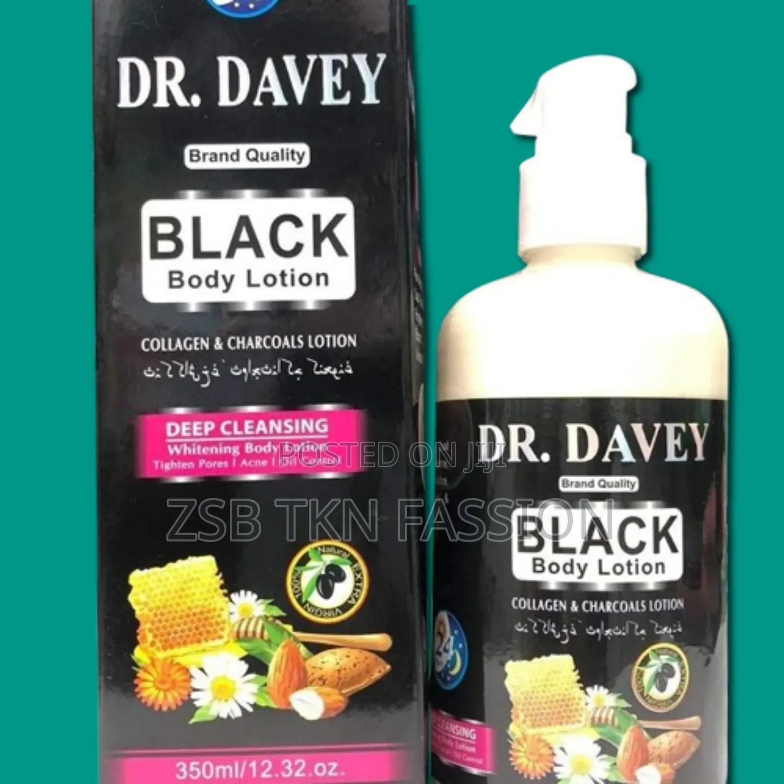 Dr Davey Black Body Lotion 350ml DGVHV