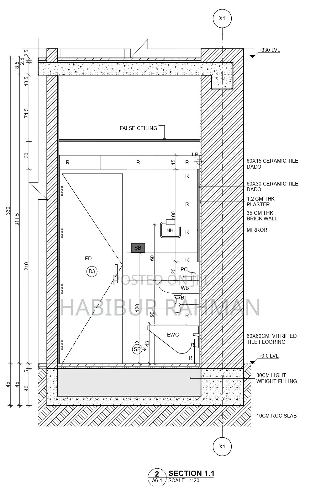 Layout Plan 7200 SQFT Inside 17 Storied Building