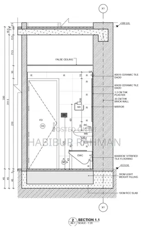 Layout Plan 7200 SQFT Inside 17 Storied Building