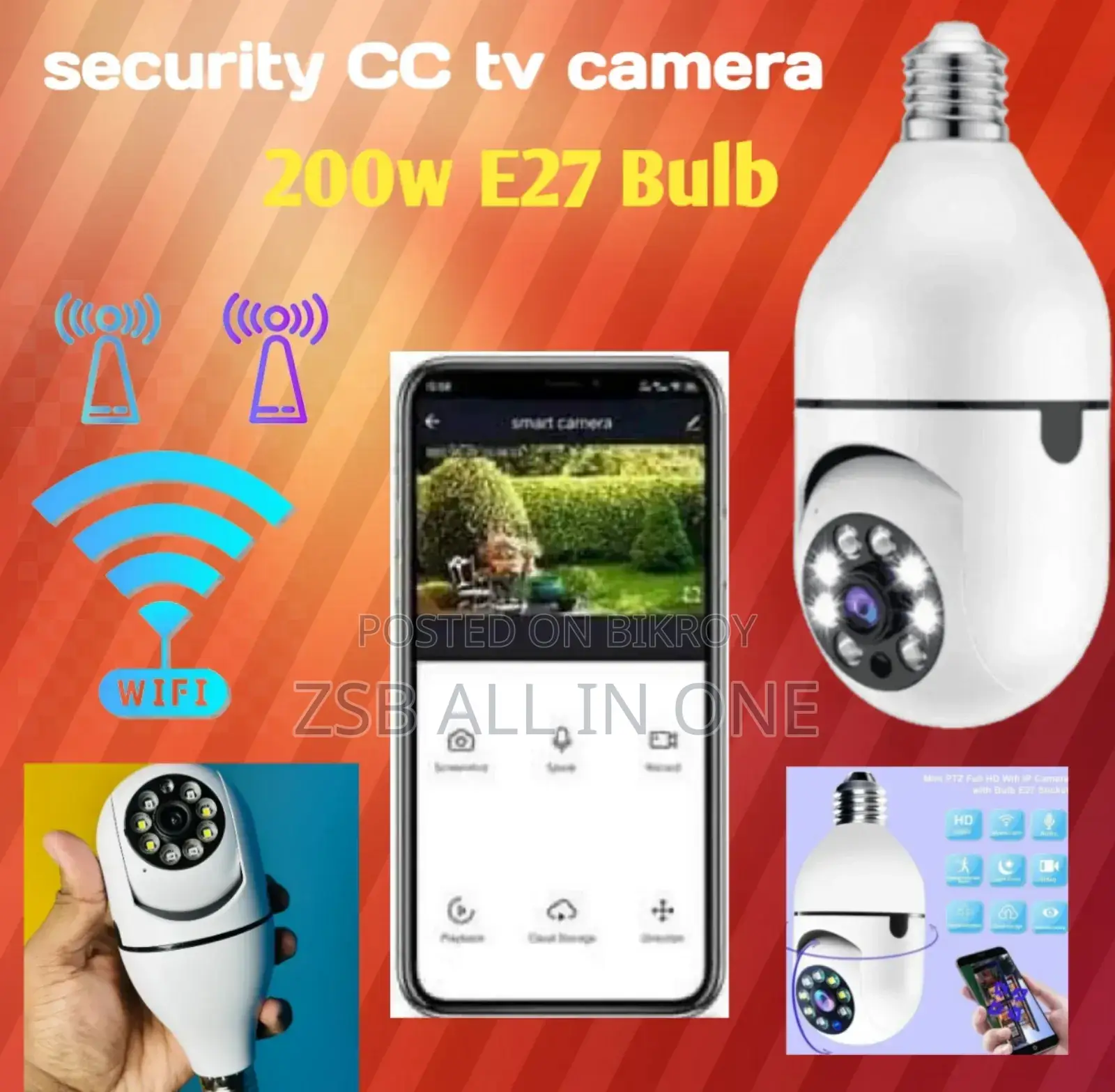 Wifi Panorama (Iot Bulb) Camera