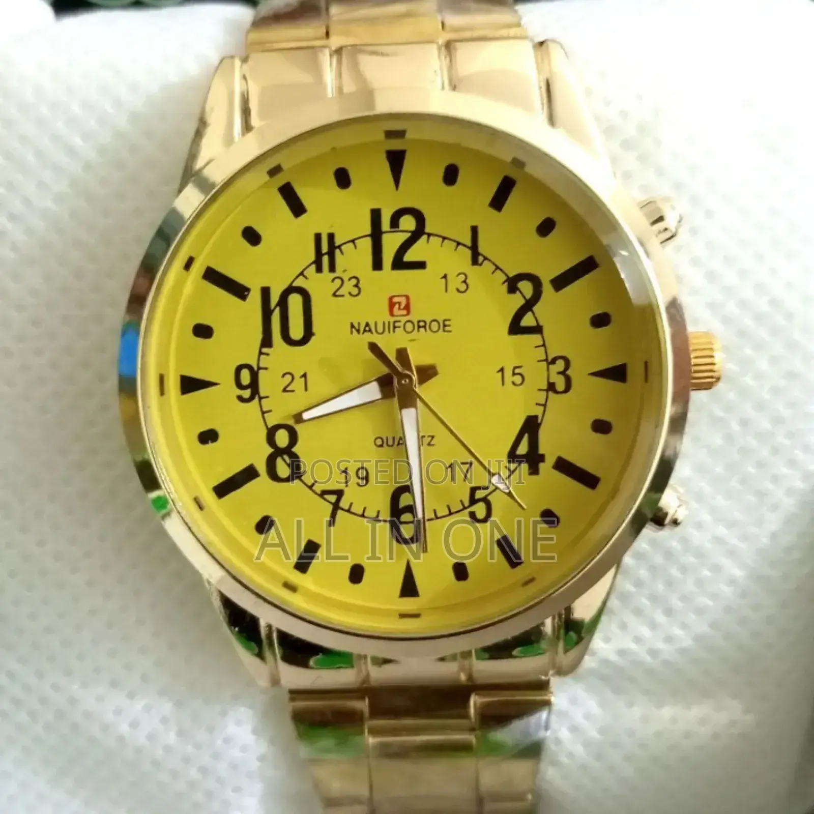 Stainless Steel Nauiforoe Watch for Men's