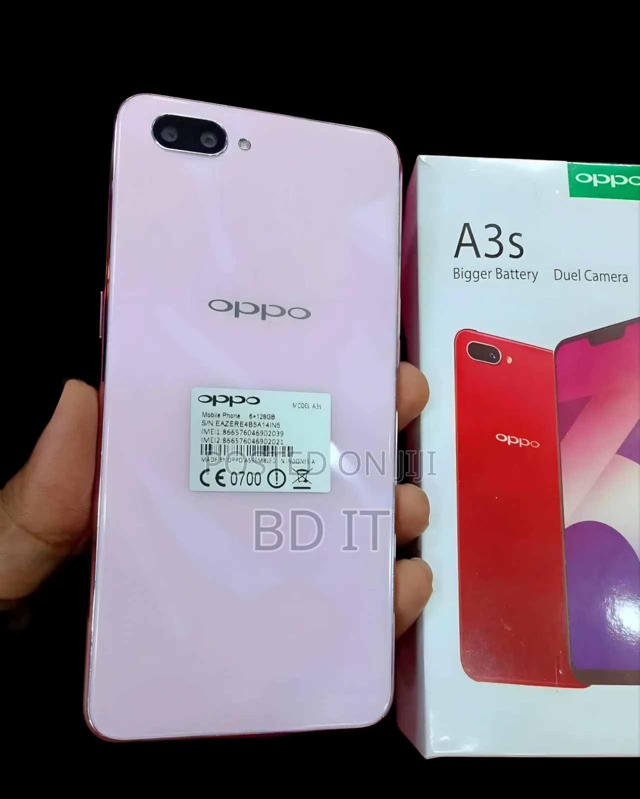 New Oppo A3s 64 GB Pink