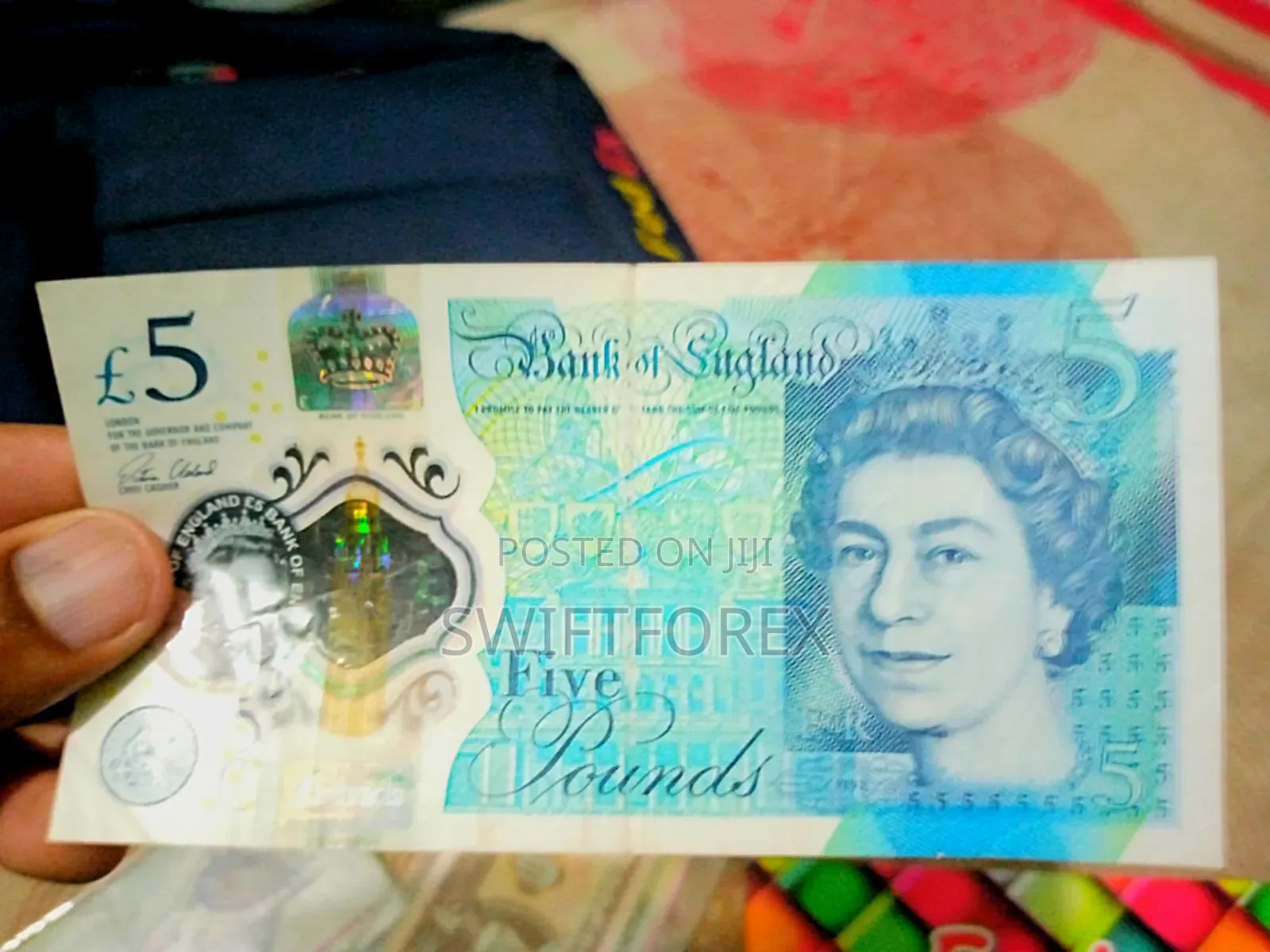 Authentic 5£ Banknote ( Polymer) - Bank of England